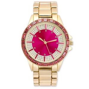 NWT I.n.c. International Concepts Women's Gold-Tone Bracelet Watch 40mm
